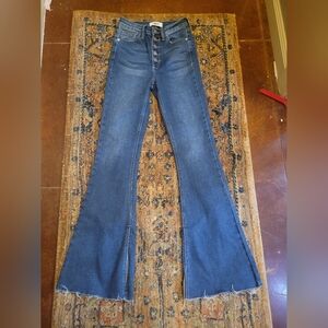 Just Black Dark Blue Flare Jeans